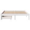 vidaXL Bedframe zonder matras massief grenenhout wit 140x200 cm