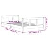 vidaXL Kinderbedframe 90x200 cm massief grenenhout wit
