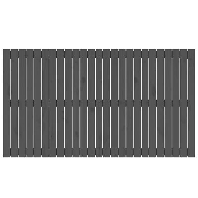 vidaXL Wandhoofdbord 159,5x3x90 cm massief grenenhout grijs