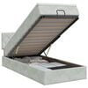 vidaXL Ottoman bed met matras Lichtgrijs 80 x 200 cm Fluweel