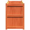 vidaXL Plantenbak 150x50x70 cm massief grenenhout wasbruin