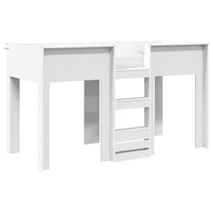 vidaXL Bunk Bed voor Kinderen Wit 75 x 190 cm Bewerkt hout