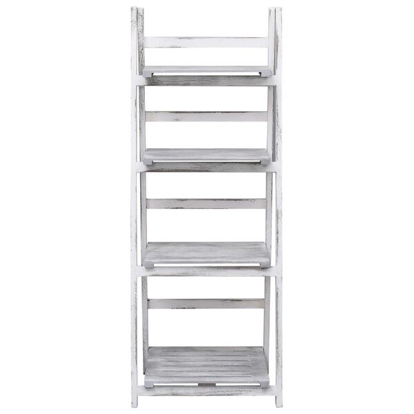 vidaXL Plantenstandaard 4-laags 43x33x113 cm hout grijs