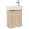 vidaXL Badkamermeubel met kraan Sonoma Eiken 45,5 x 22,5 x 84 cm