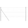 vidaXL Grond Fix Gelast Draadhek 25 x 0,8 m Gegalvaniseerd staal Mesh