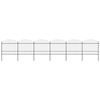 vidaXL Tuinhek met speerpunt staal 1005x175 cm zwart