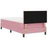 vidaXL Boxspringbed met matras met hoofdeinde Roze 90 x 200 cm Fluweel