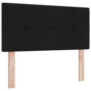 vidaXL LED Hoofdbord met LED-striplichten Zwart 80 cm Polyester