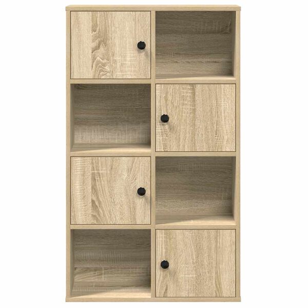 vidaXL Boekenkast 60x24x101,5 cm bewerkt hout sonoma eikenkleurig