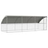 vidaXL Hondenhok 3 st Zilver 6 x 2 x 2 m Gegalvaniseerd staal
