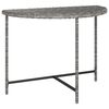 vidaXL Tuintafel 100x50x75 cm poly rattan grijs