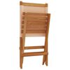 vidaXL Tuinstoelen 4 st inklapbaar stof en massief hout beige