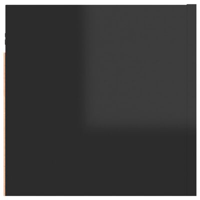 vidaXL Tv-wandmeubel 30,5x30x30 cm hoogglans zwart