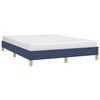 vidaXL Bedframe zonder matras stof blauw 160x200 cm