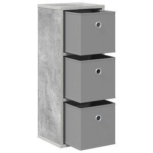 vidaXL Dressoir met lade Beton Grijs 25,5 x 22 x 69,5 cm