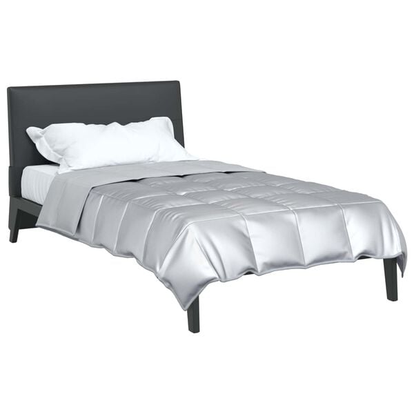 vidaXL Vol jaar dekbed Zilver 200 x 135 cm Satijn en Microfiber