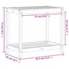 vidaXL Oppottafel met schap 82,5x50x75 cm geïmpregneerd grenenhout