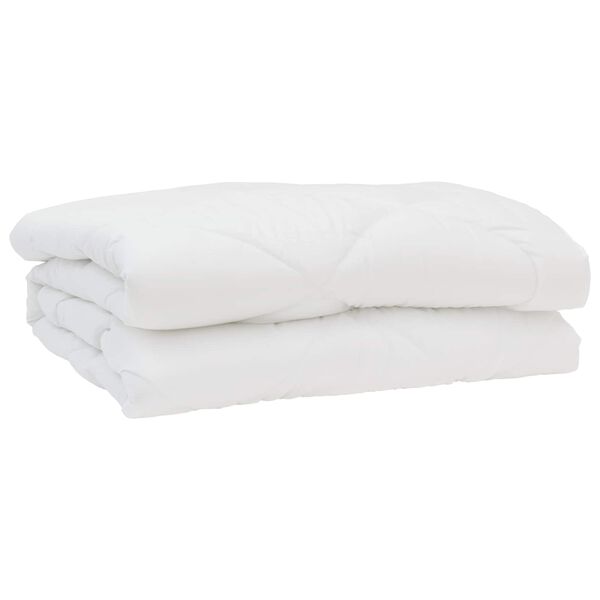 vidaXL Zomer Dekbed met kussen 3 pcs Wit Microfibre