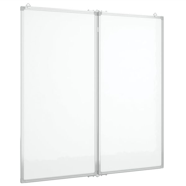 vidaXL Whiteboard magnetisch inklapbaar 100x100x1,7 cm aluminium