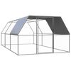 vidaXL Kippenhok 3x6x2 m gegalvaniseerd staal