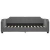vidaXL Slaapbank onderschuifbed en lades 90x200 cm stof donkergrijs