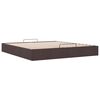 vidaXL Bedframe zonder matras 180x200 cm stof donkerbruin