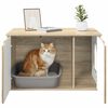 vidaXL Kattenhuis Sonoma 85 x 55 x 50,5 cm Bewerkt hout