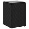 vidaXL Bijzettafel Zwart 35 x 35 x 70 cm poly rattan