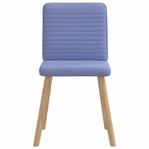 vidaXL Eetkamerstoelen 6 st stof jeansblauw
