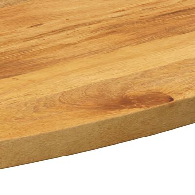 vidaXL Tafelblad ovaal 80x40x2,5 cm massief mangohout