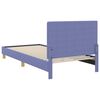 vidaXL Bedframe voor kinderen met hoofdbord Jeans Blauw 90 x 190 cm