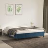 vidaXL Bedframe zonder matras 160x200 cm fluweel donkerblauw