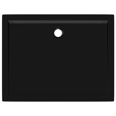 vidaXL Douchebak rechthoekig 80x100 cm ABS zwart