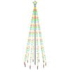 vidaXL Kerstboom met grondpin 310 LED's meerkleurig 300 cm