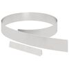 vidaXL Tuinrand 4 st 450 x 10 cm Roestvrij staal Zilver