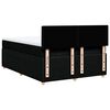vidaXL Boxspring met matras stof zwart 140x190 cm
