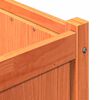 vidaXL Plantenbak 150x50x70 cm massief grenenhout wasbruin