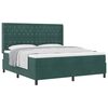 vidaXL Boxspringbed met matras Donkergroen 180 x 200 cm Fluweel