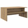 vidaXL Salontafel Artisan Eiken 90 x 55 x 42,5 cm Bewerkt hout
