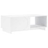 vidaXL Salontafel Wit 95 x 50,5 x 35 cm Bewerkt hout