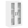 vidaXL Wandglas cabinet LUCCA Hoogglans Wit 60 x 31 x 100 cm