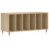 vidaXL Platenkast 100x38x48 cm bewerkt hout sonoma eikenkleurig