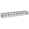 vidaXL Hondenkennel met dak 18,77 m&sup2; staal