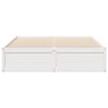 vidaXL Bedframe zonder matras massief grenenhout wit 150x200 cm