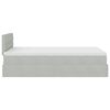 vidaXL Ottoman bed met matras en LED's 120x200 cm fluweel lichtgrijs