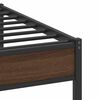 vidaXL Bedframe zonder matras bewerkt hout bruin eikenkleur 100x190 cm