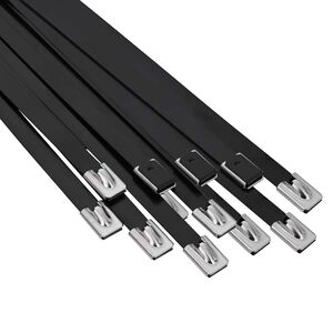 vidaXL Kabelbinders 12 st 7,9 x 200 mm Zwart