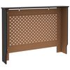 vidaXL Radiatorombouw 112x19x81,5 cm MDF zwart