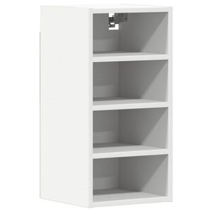 vidaXL Bovenkast Riga 30x29,5x60 cm bewerkt hout wit