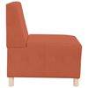 vidaXL Modulaire Bankeenheid Armlos Oranje 55 x 74 x 82 cm Katoen Stof
